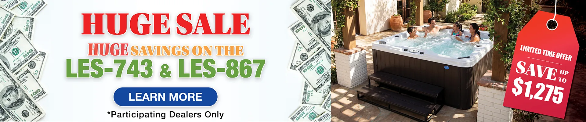 Calspas hot tub being used in a family setting - Norwell